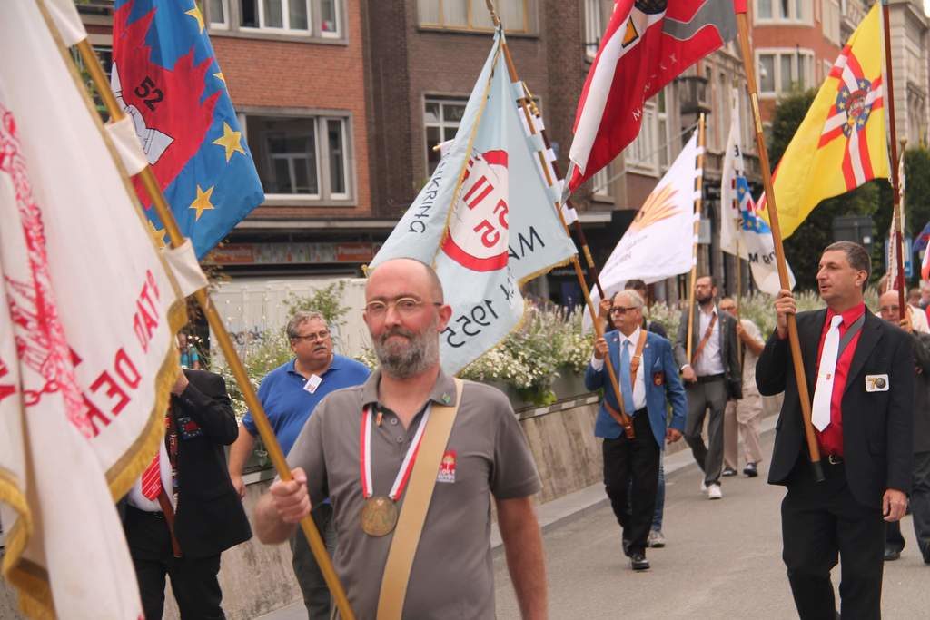 De stoet van de 46st meyboom Leuven