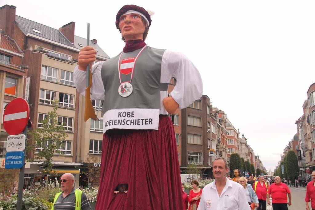 Kobe koeienschieter op de 46 meyboom Leuven