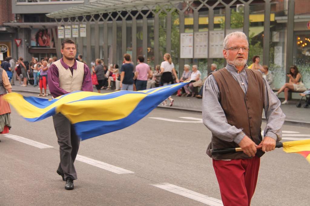 De stoet van de 46st meyboom Leuven