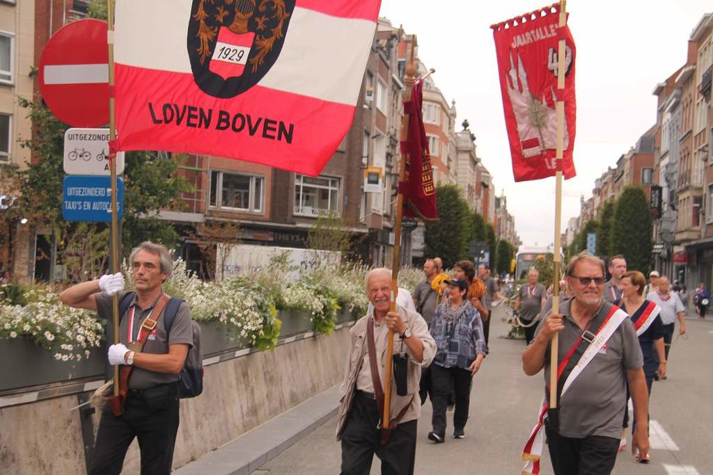 De stoet van de 46st meyboom Leuven