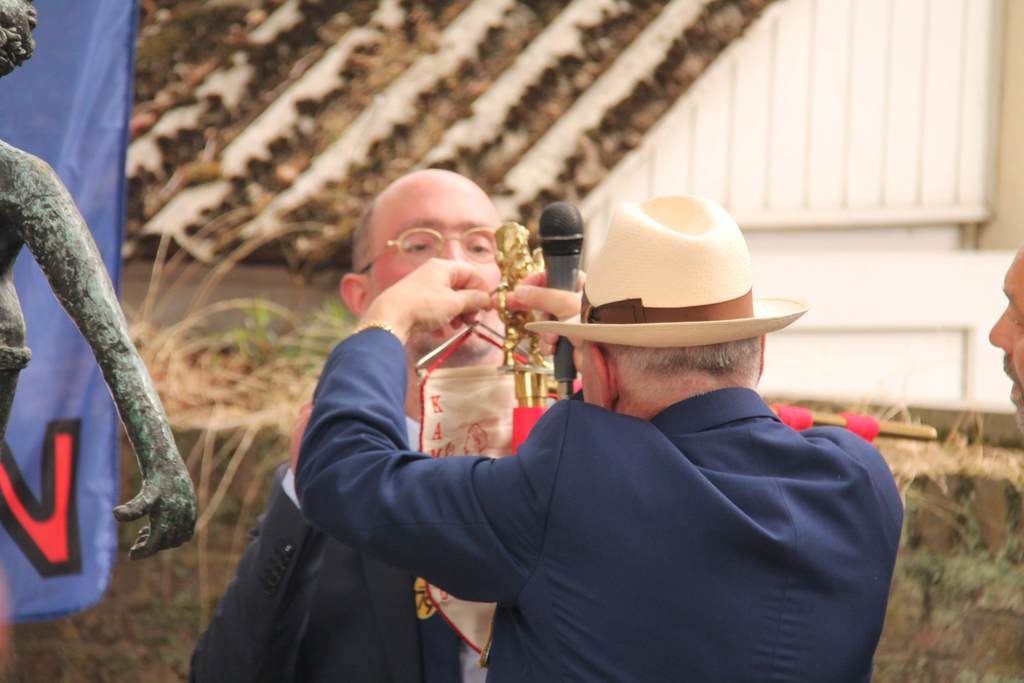 Abraham en kamerood sestig viering